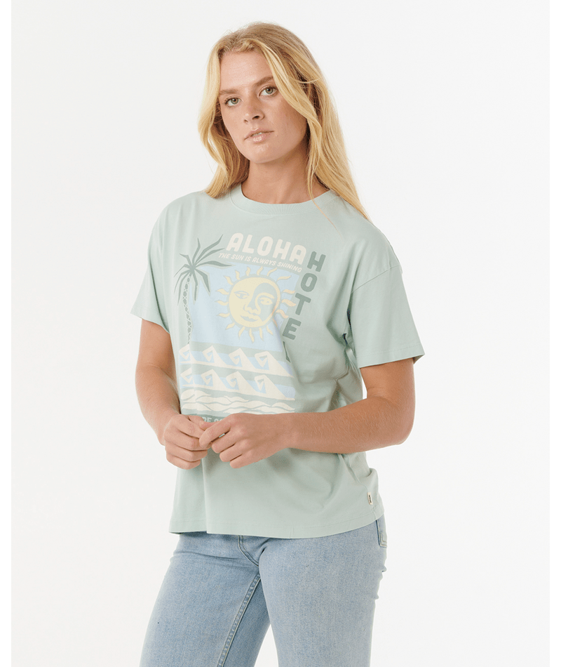 Aloha Hotel Relaxed Fit Tee - Beachin Surf