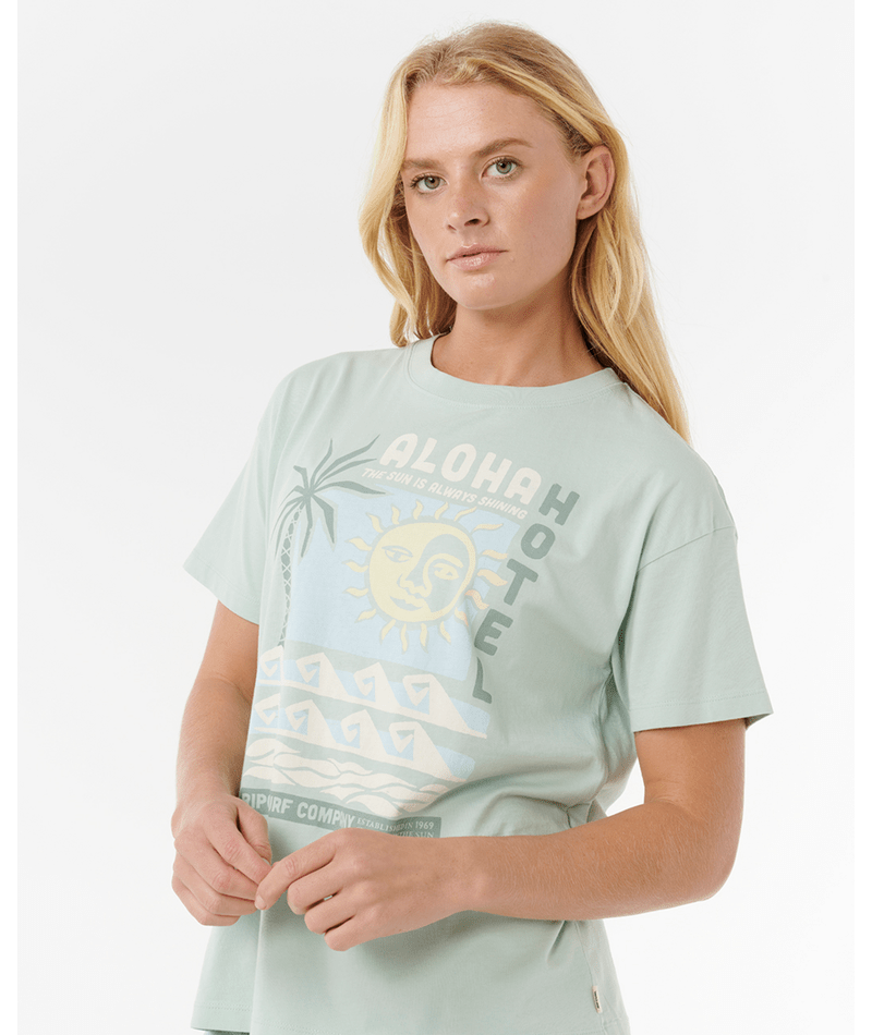 Aloha Hotel Relaxed Fit Tee - Beachin Surf