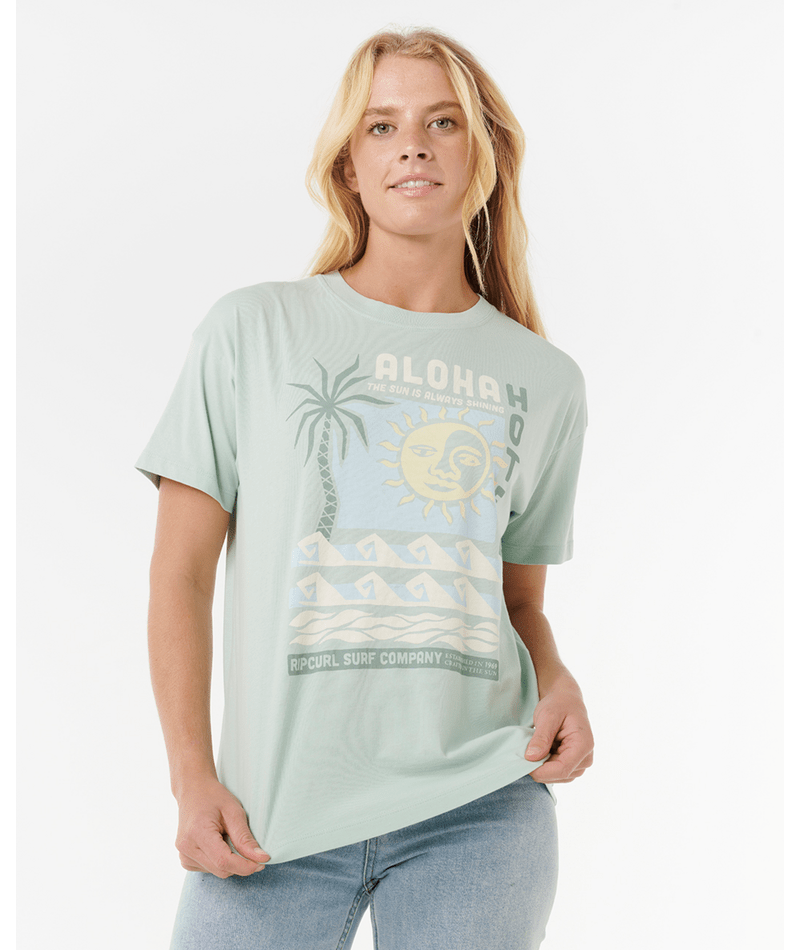 Aloha Hotel Relaxed Fit Tee - Beachin Surf