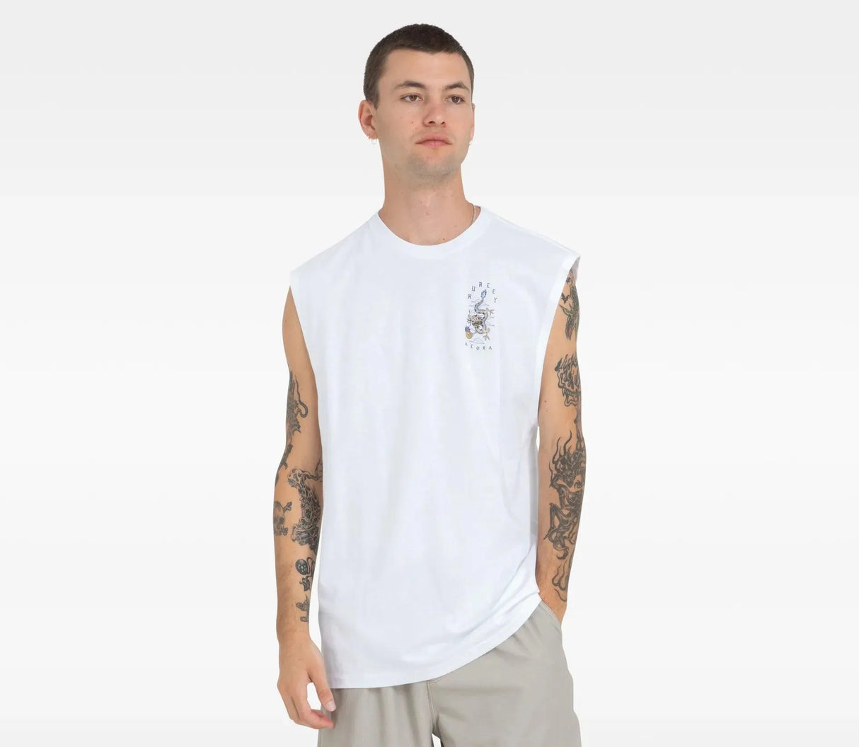 Aloha Muscle Hurley Mens Singlet Black - Beachin Surf