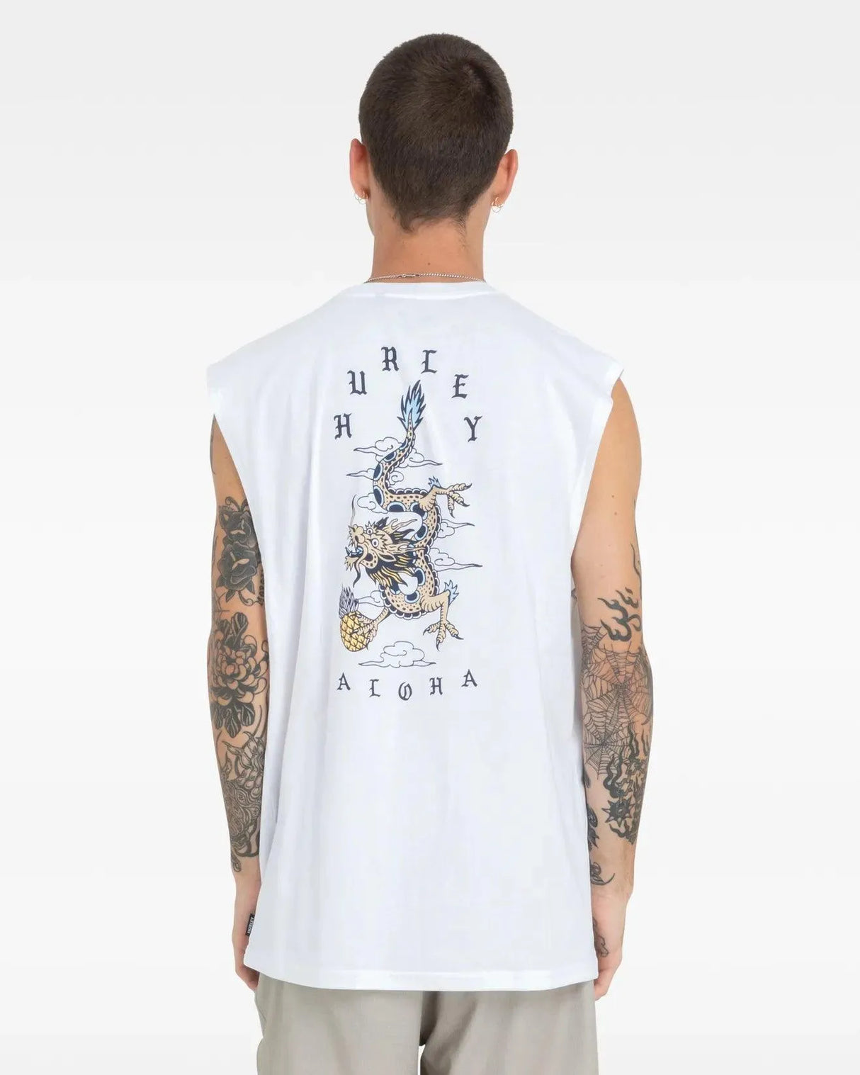 Aloha Muscle Hurley Mens Singlet Black - Beachin Surf