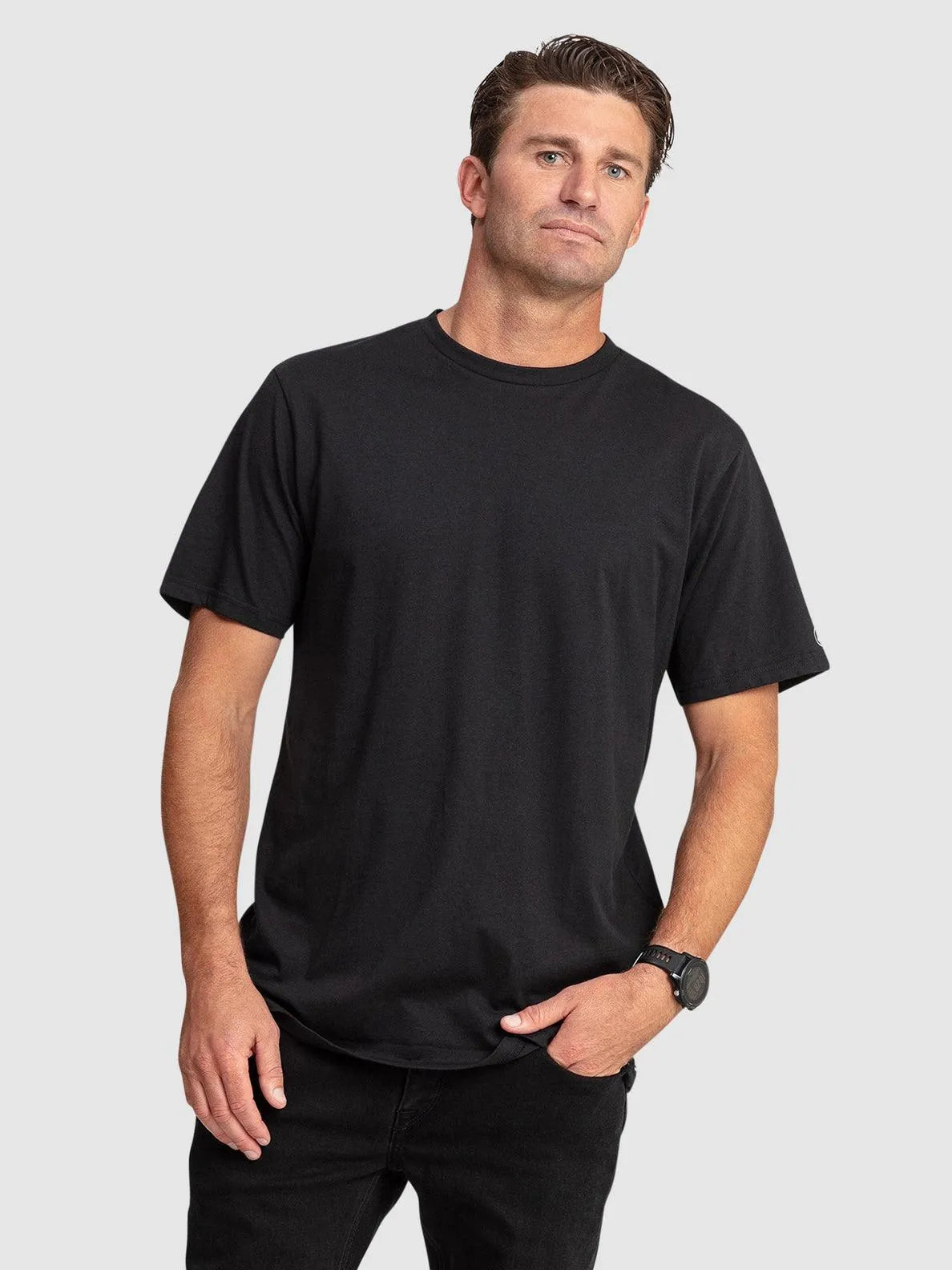 Aus Solid Short Sleeve Tee Shirt - Beachin Surf