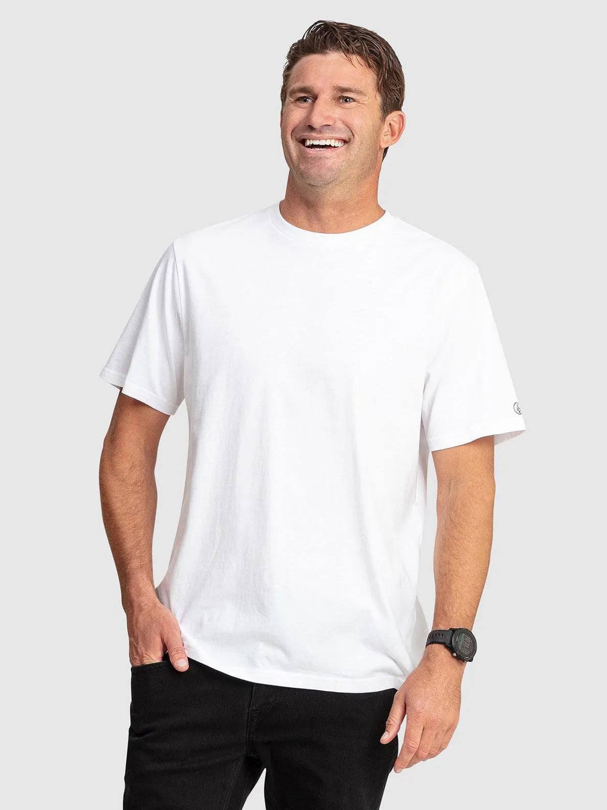 Aus Solid Short Sleeve Tee Shirt - Beachin Surf