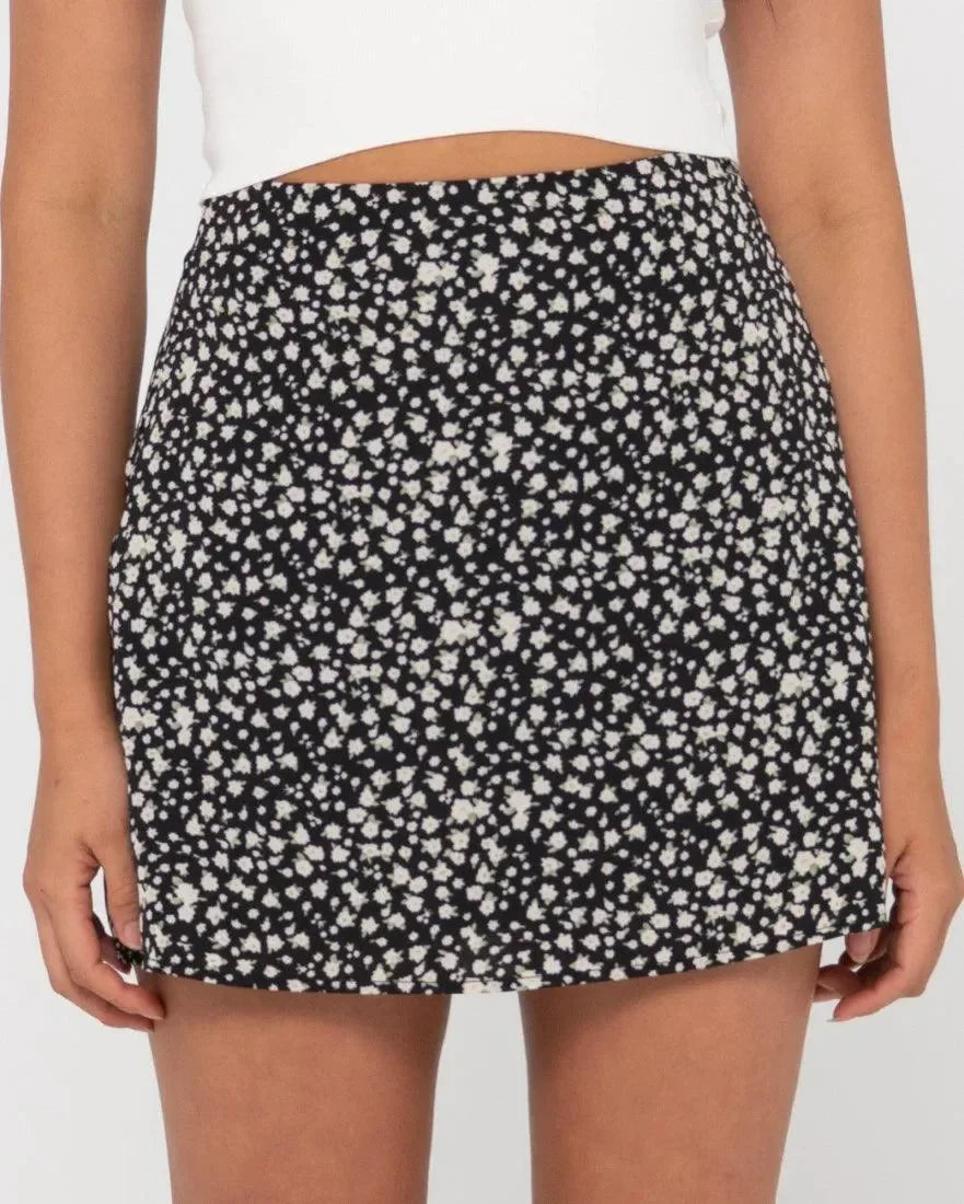 Balnear Floral High Waisted Mini Skirt