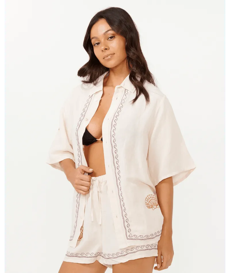 Beach Party Embroidered Shirt - Beachin Surf