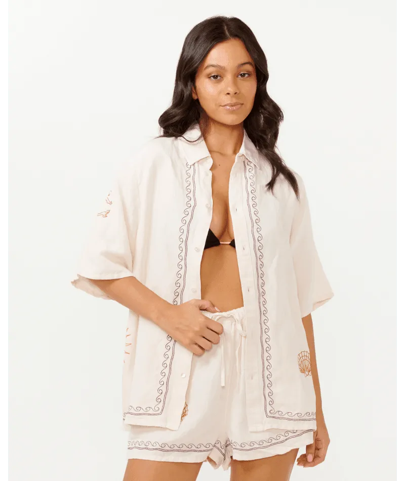 Beach Party Embroidered Shirt - Beachin Surf