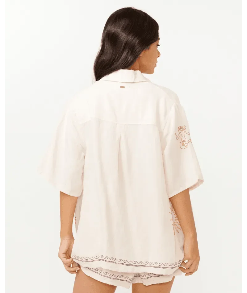 Beach Party Embroidered Shirt
