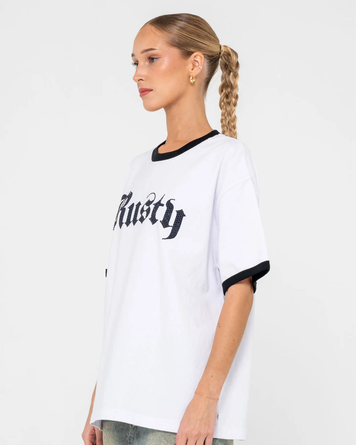 Bedazzled Rusty Ringer Tee - Beachin Surf