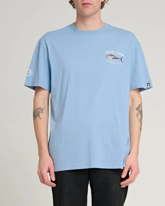 Big Blue Premium Ss Tee - Marine Blue - Beachin Surf