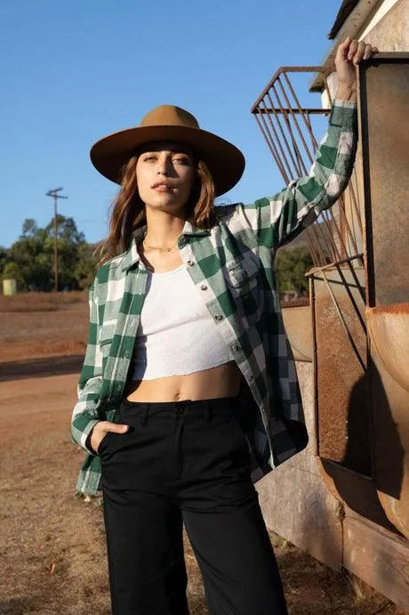 Bowery Bf L/S Flannel - Beachin Surf