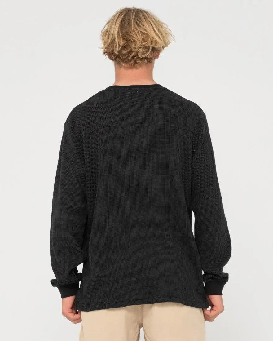 Boxed Out Waffle Long Sleeve Tee