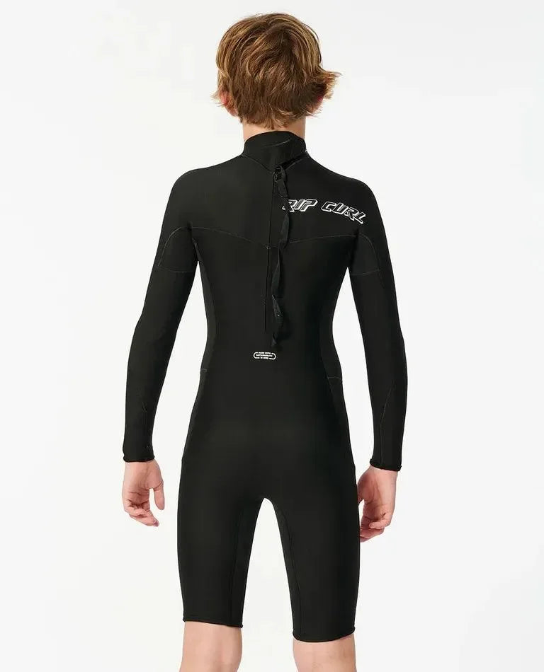 Boys Dawn Patrol Long Sleeve 2Mm Back Zip Short Leg Wetsuit