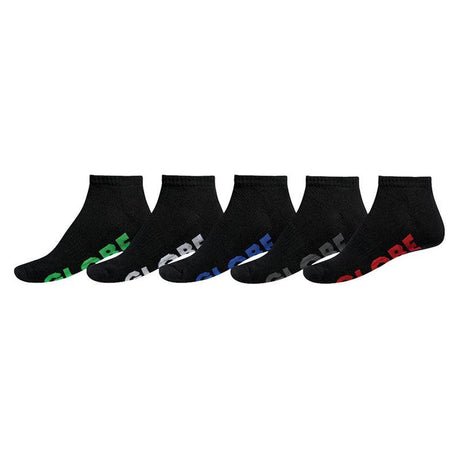 Boys Stealth Ankle Sock 5 Pack Black | GLOBE | Beachin Surf