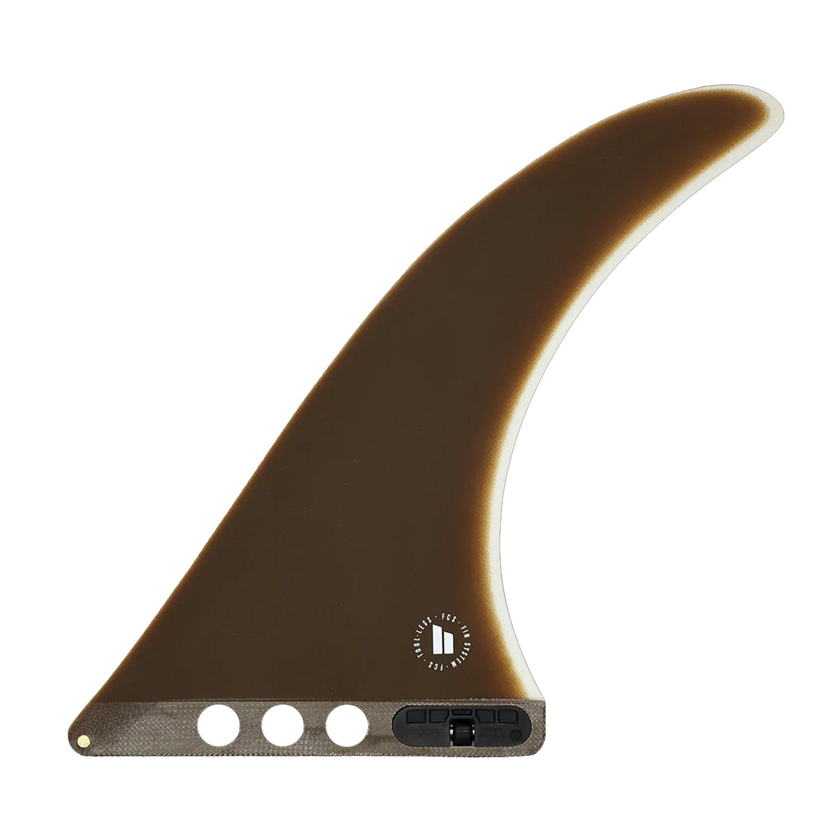 FCS Flow III Screw & Plate PG Longboard Fin - Cacao