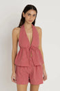 Check Halter Top - Beachin Surf