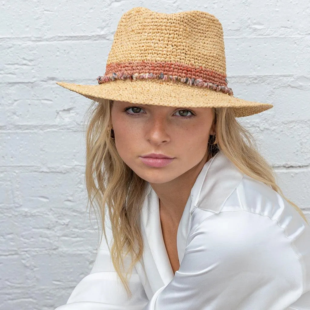 Christine Raffia Fedora - Beachin Surf