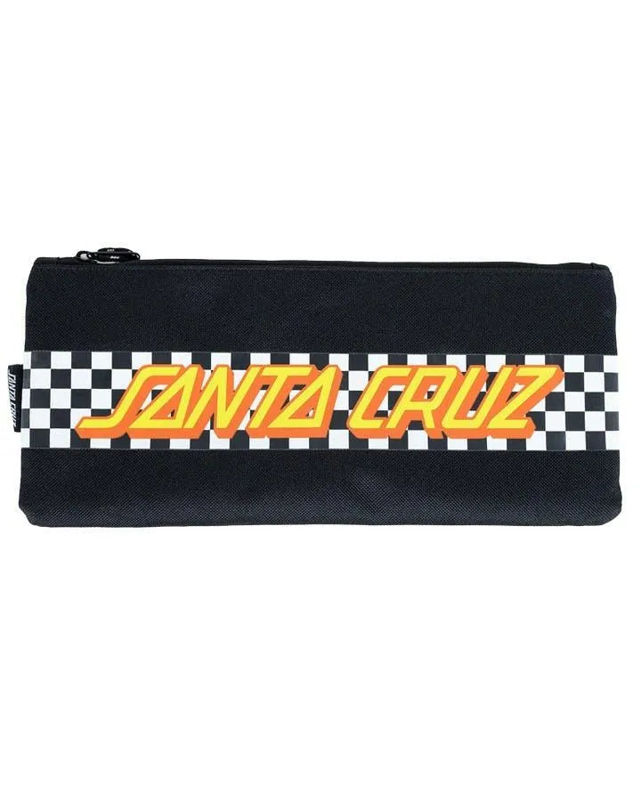Classic Strip Check Santa Cruz Boys Pencil Case - Beachin Surf