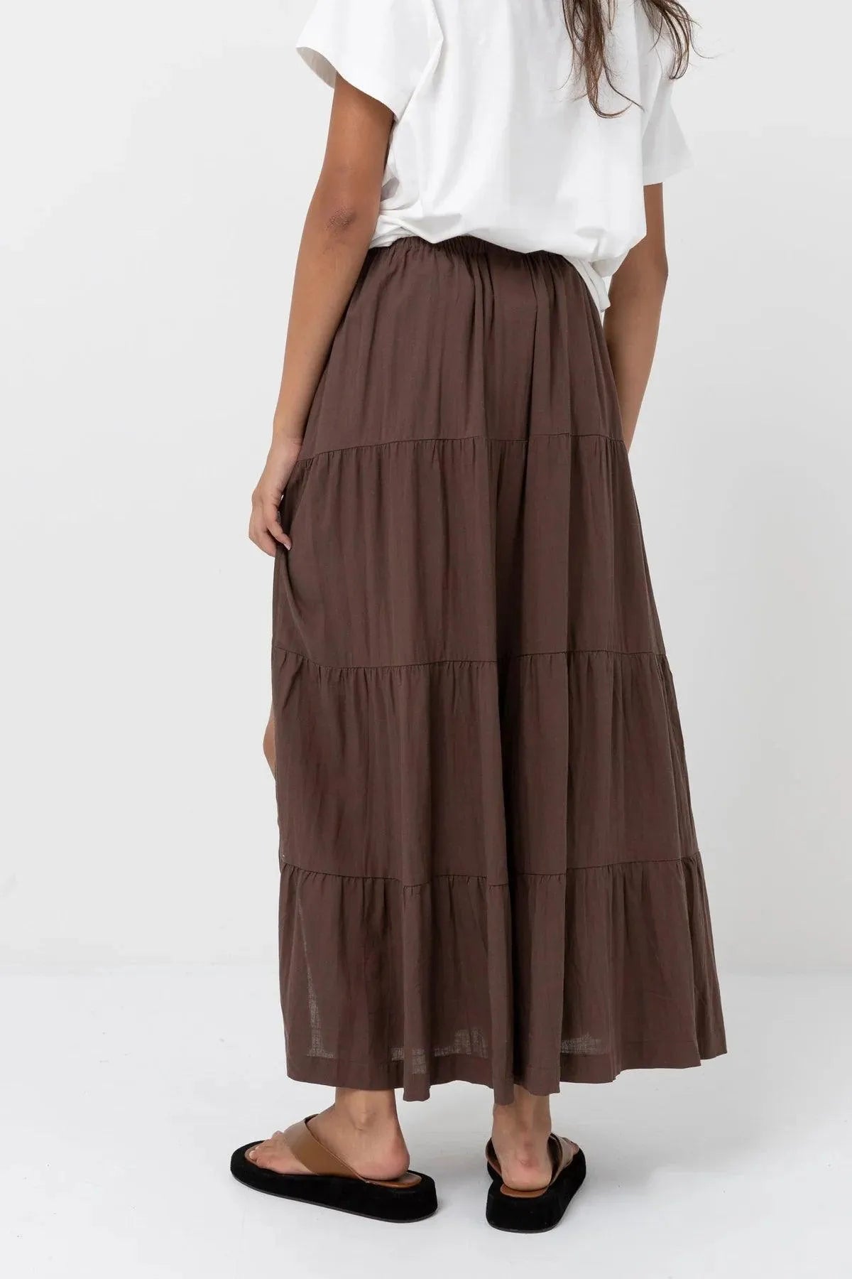 Classic Tiered Maxi Skirt - Beachin Surf