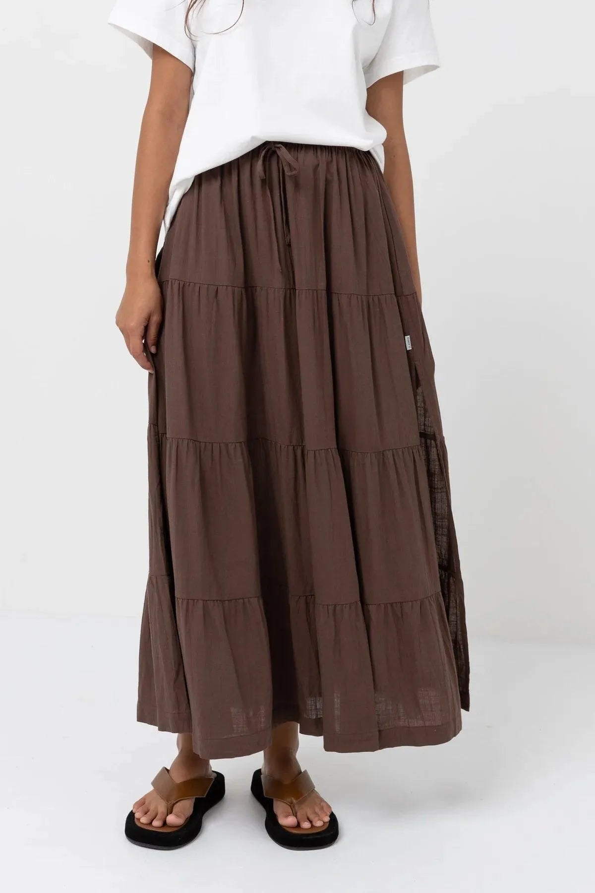 Classic Tiered Maxi Skirt - Beachin Surf