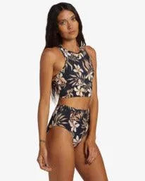 Coral Gardeners Hi Waist Retro Bikini Bottoms - Beachin Surf