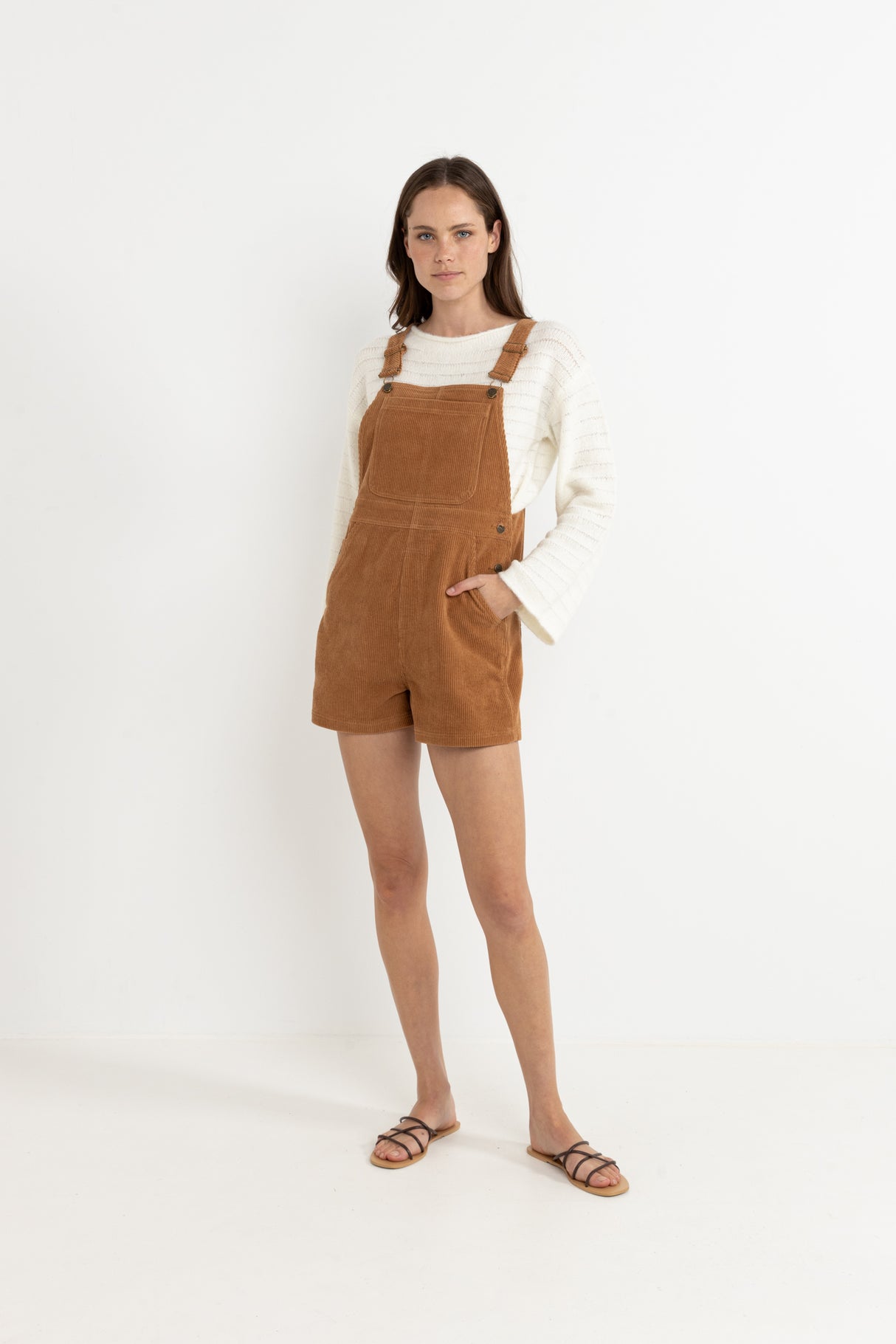 Cord Tide Short Overall