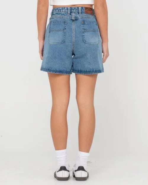 Cyprus High Denim Short - Beachin Surf