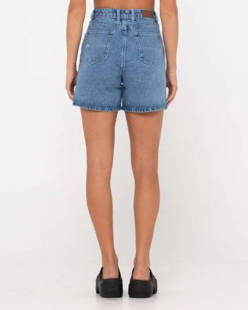 Cyprus High Denim Short - Beachin Surf