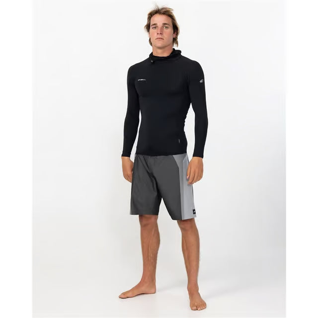O'Neill Hyperfreak Skins Long Sleeve Hooded Rashguard Mens