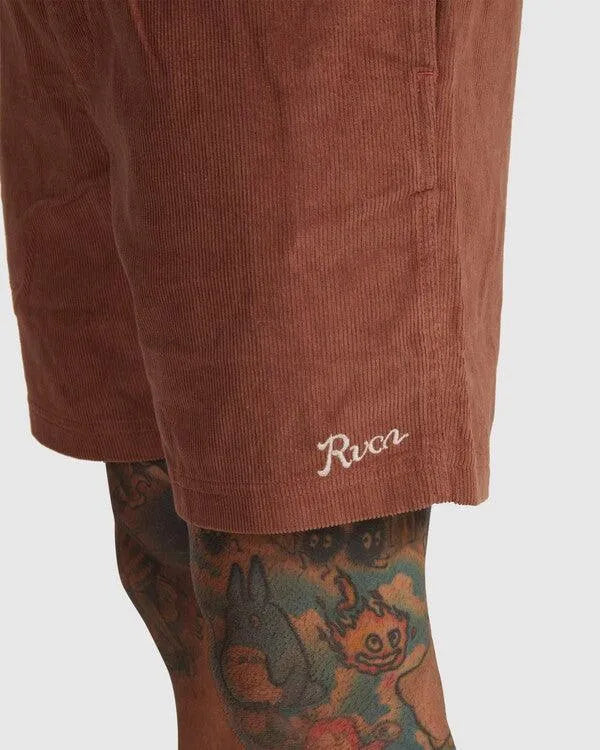 Escape Cord Elastic Script Shorts - Beachin Surf