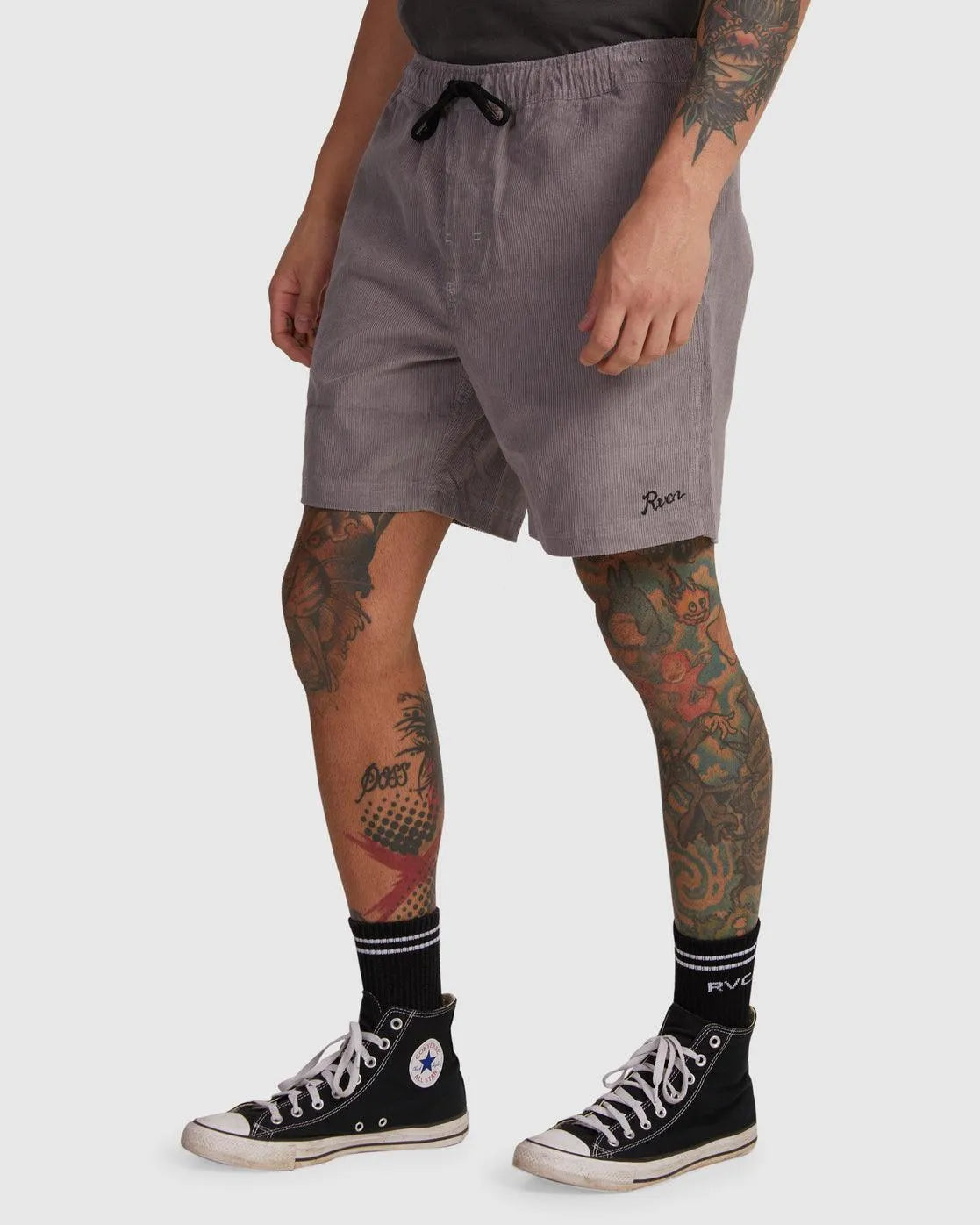 Escape Cord Elastic Script Shorts - Beachin Surf