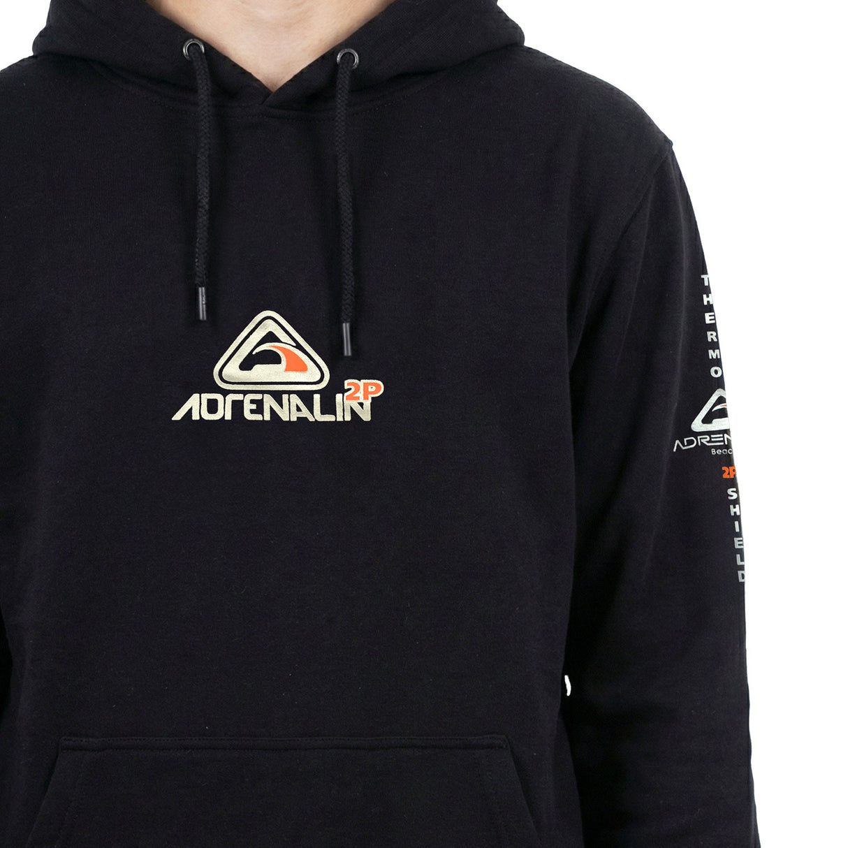 Adrenalin 2P Thermo Hoodie Black - Front Logo