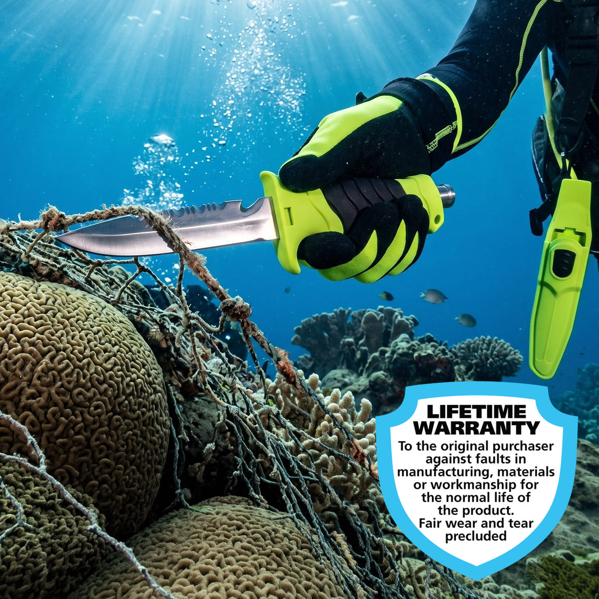 Land & Sea Big Buddy II Dive Knife - Lifestyle