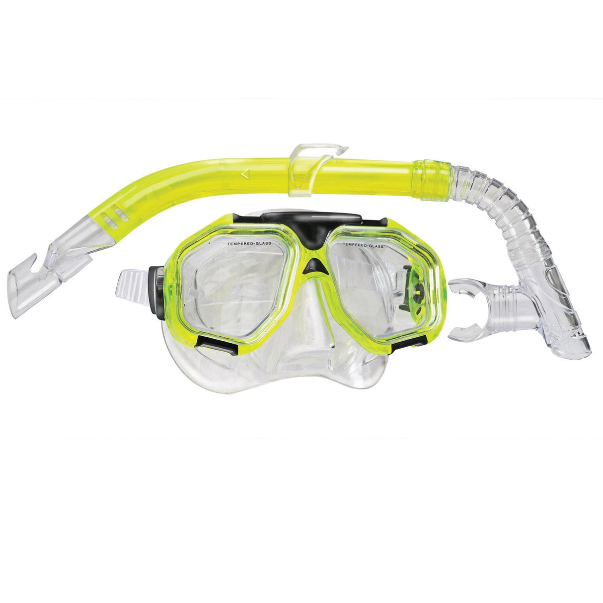 Land & Sea Sports Dunk Island Mask and Snorkel Set - Yellow