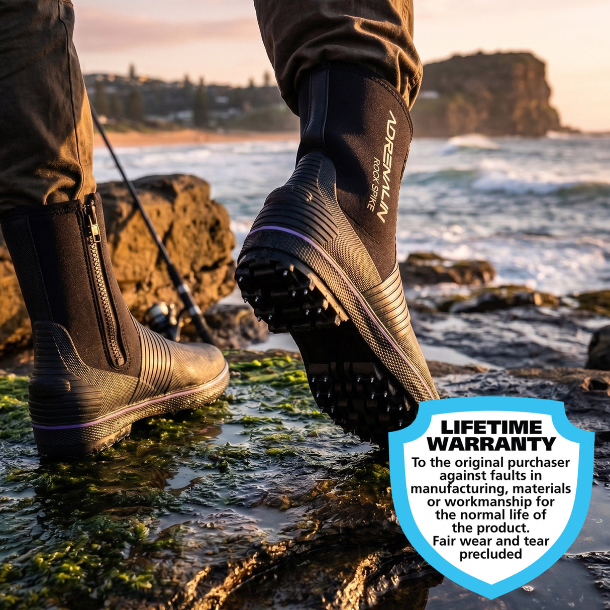 Adrenalin Tuff Rock Spike Fishing Boots - Lifestyle