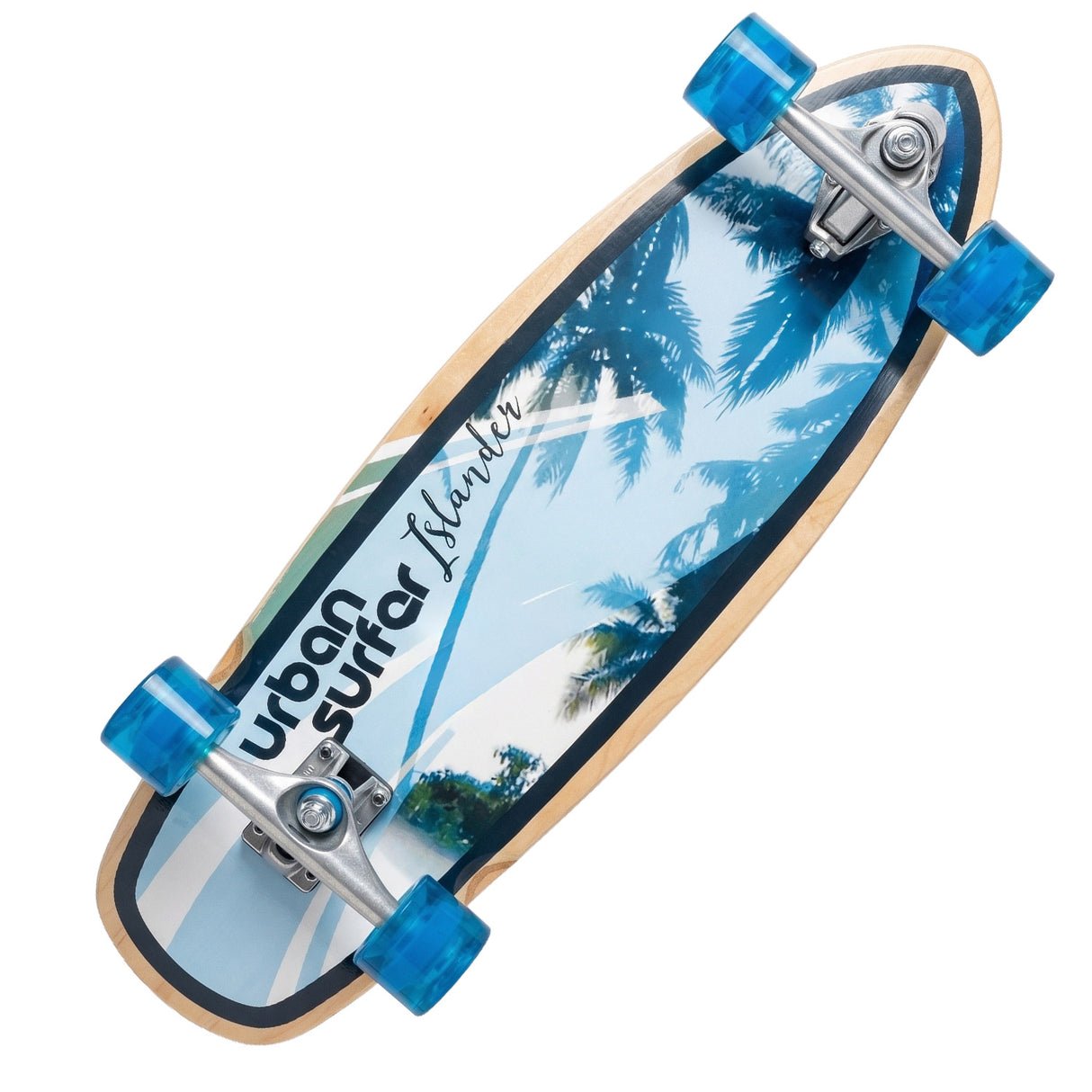 Adrenalin Urban Surfer Islander 32 inch Skateboard - Bottom Angled