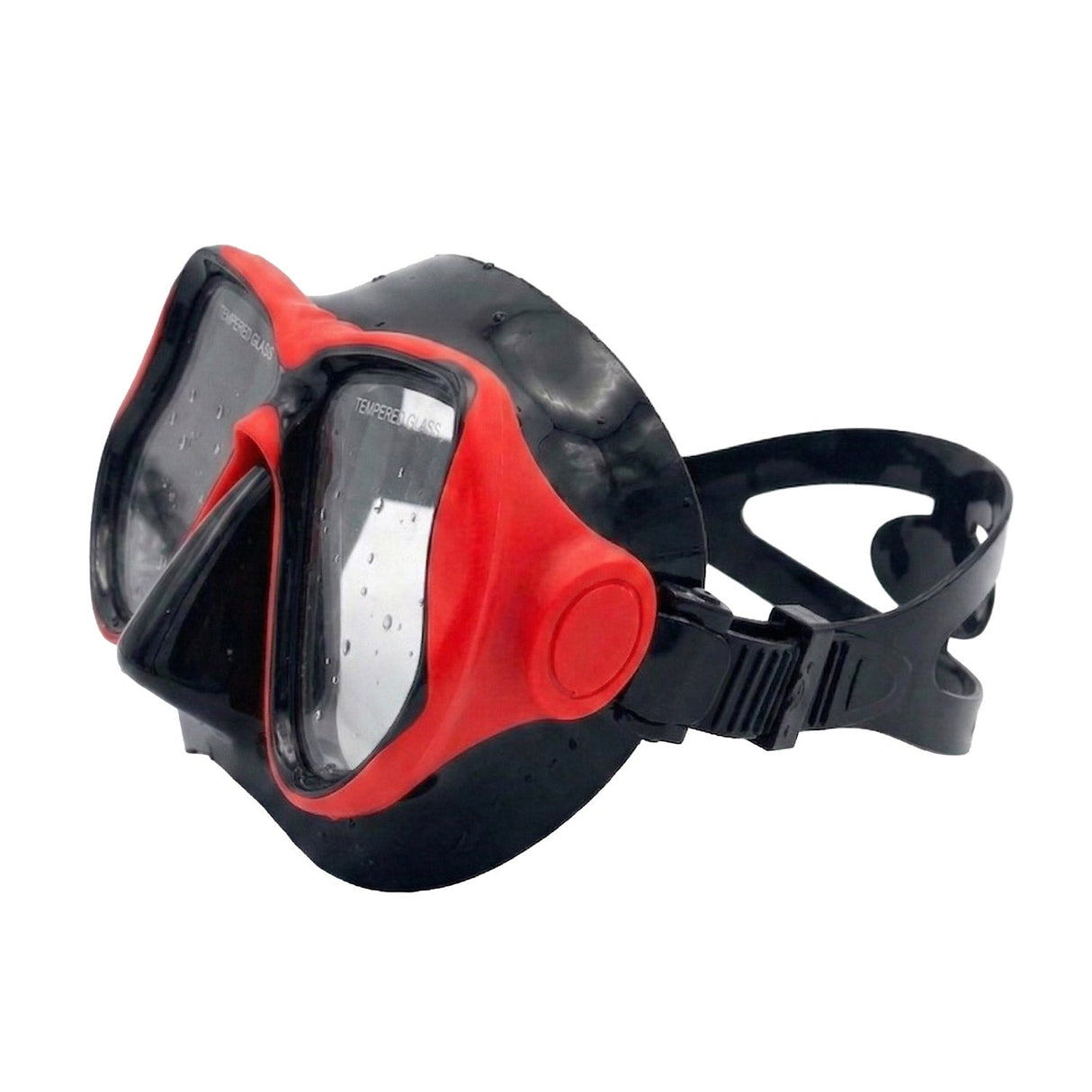 Land & Sea Sports Ningaloo Mask & Snorkel Set Red - Mask Side