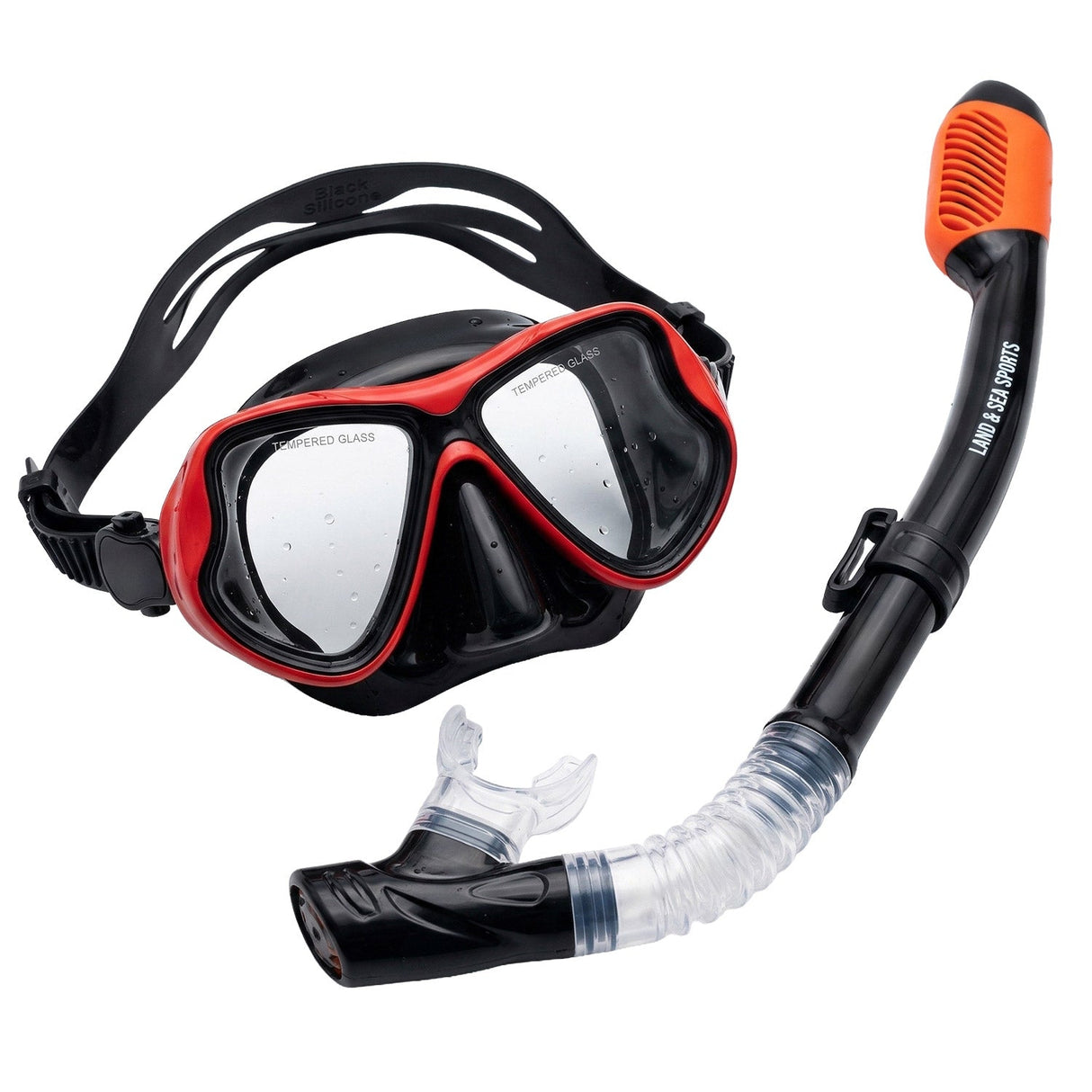 Land & Sea Sports Ningaloo Mask & Snorkel Set Red - Hero