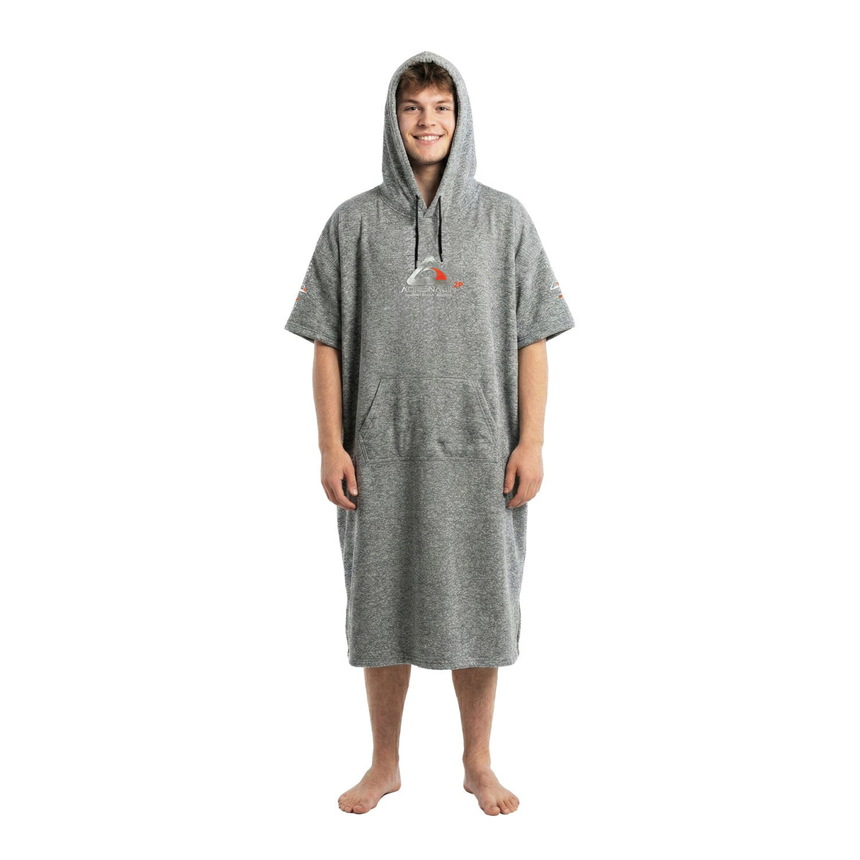 Adrenalin 2P Thermo Poncho Grey - Front Male