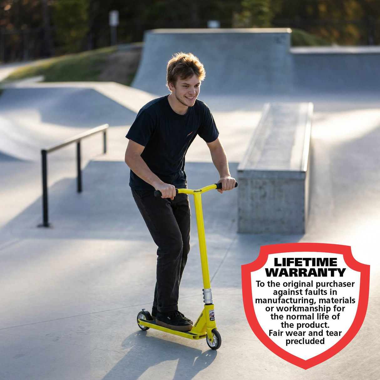 Adrenalin Stunt Air Pro-110 Scooter Yellow - Lifestyle 2