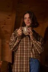 Flannel Oversized Shirt - Beachin Surf