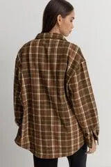 Flannel Oversized Shirt - Beachin Surf