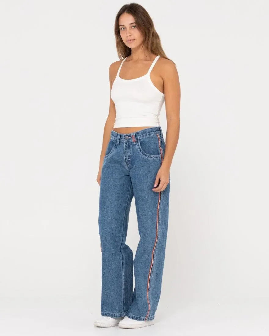 Flip Mommy Low Rise Wide Leg Denim Jean