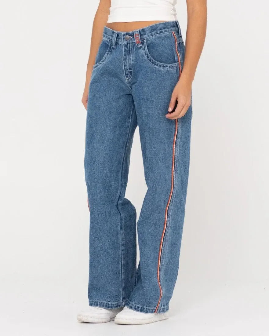 Flip Mommy Low Rise Wide Leg Denim Jean