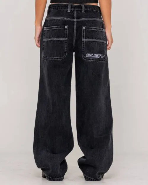 Flip Mommy Low Rise Wide Leg Denim Jean - Beachin Surf