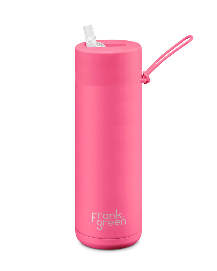 Frank Green - 20Oz/595Ml Reusable Bottle (Straw) - Beachin Surf