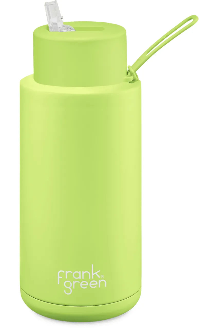 Frank Green - 34Oz/1000Ml Reusable Bottle (Straw) - Beachin Surf