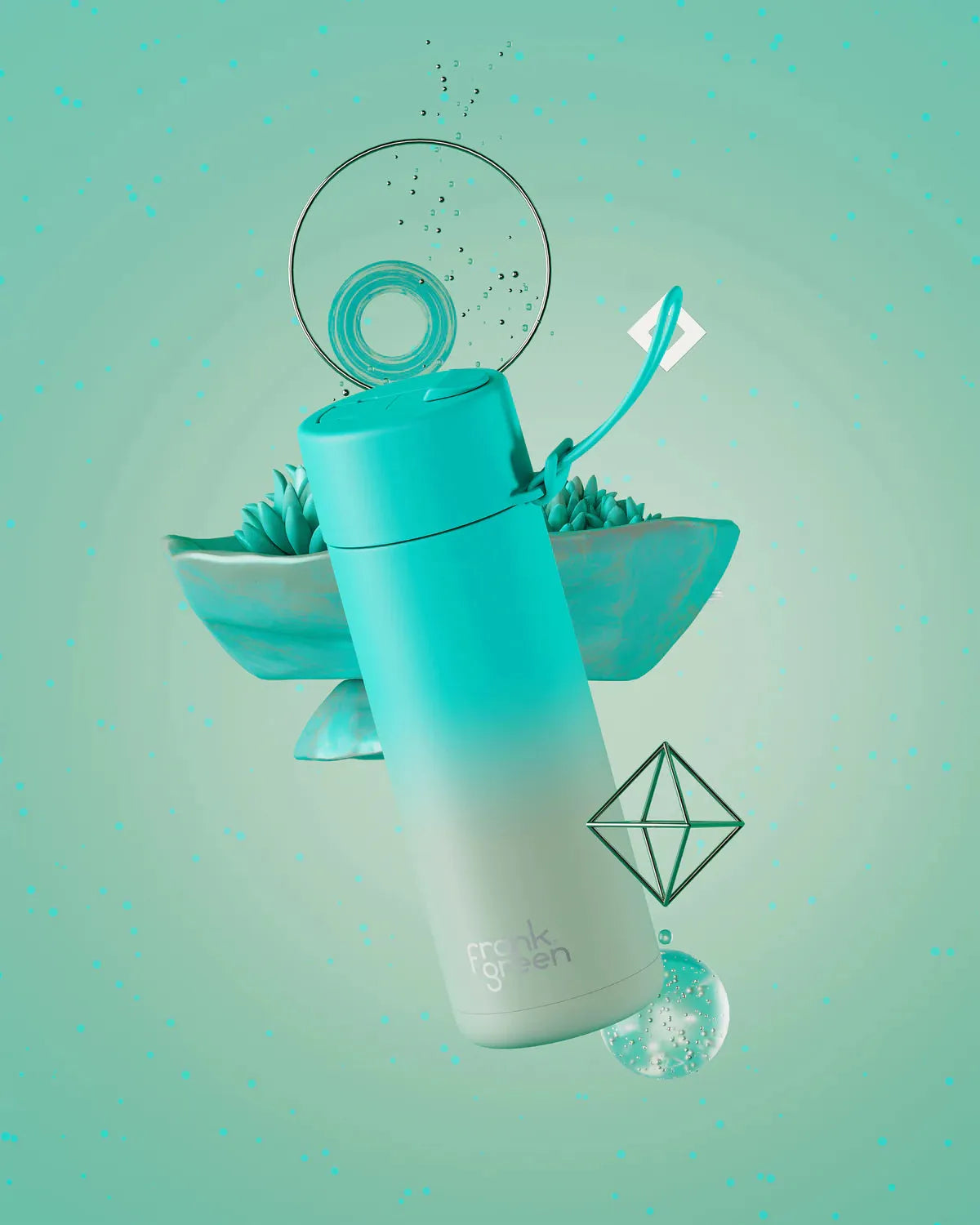 Frank Green Gradient Ceramic Reusable Bottle 20Oz / 595Ml - Beachin Surf