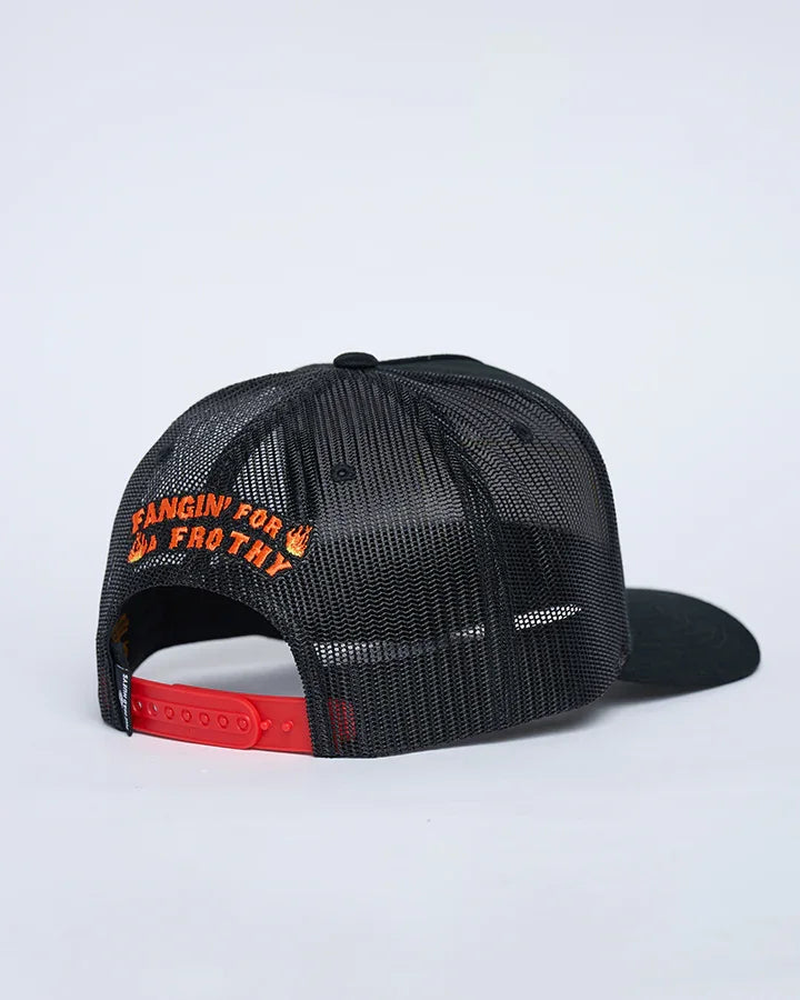 frothy-fanging-twill-trucker-black-bl001-H226M06007-2_1 - Beachin Surf