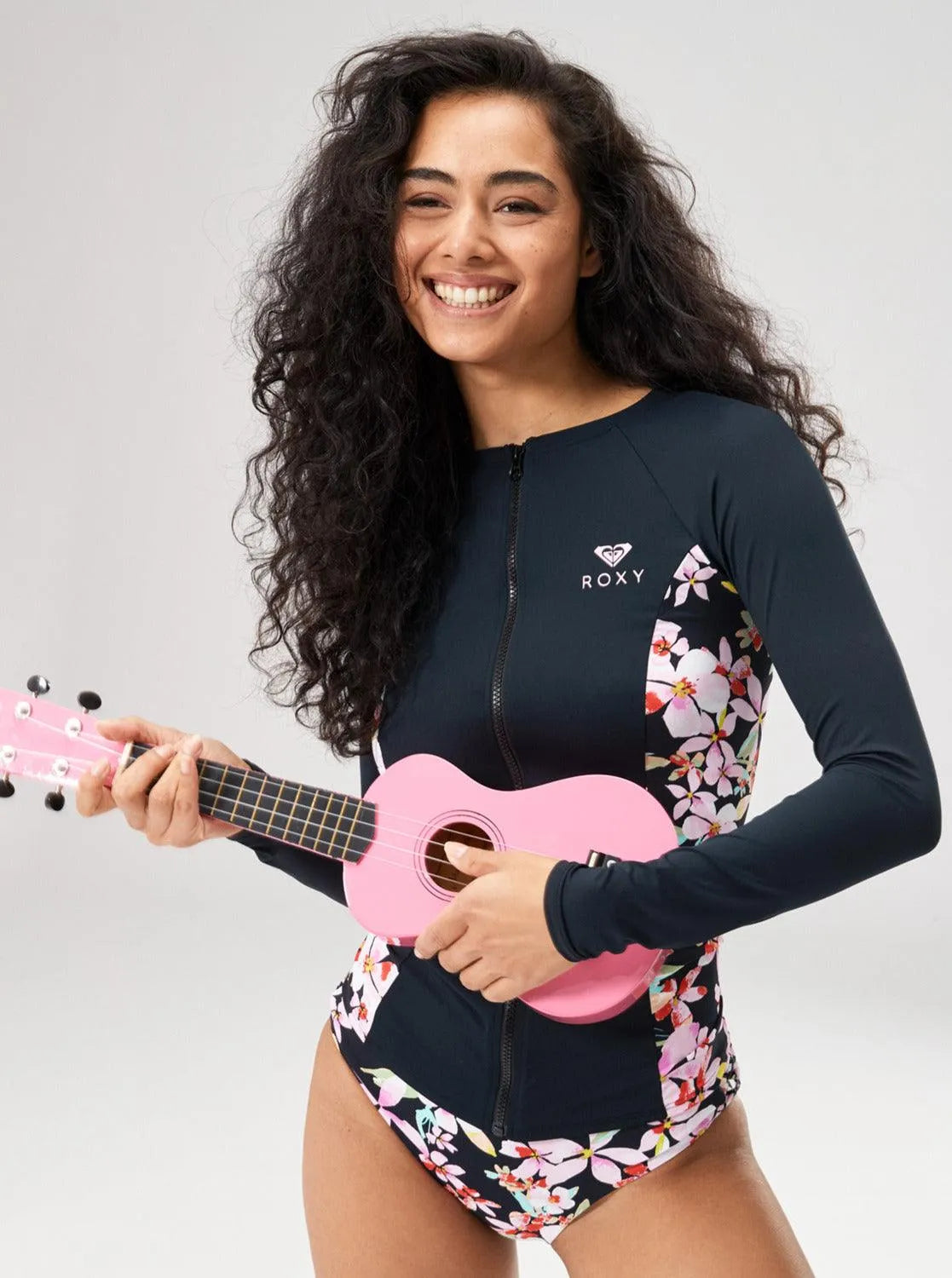 Full Zipped Mix Print Ls Lycra - Beachin Surf