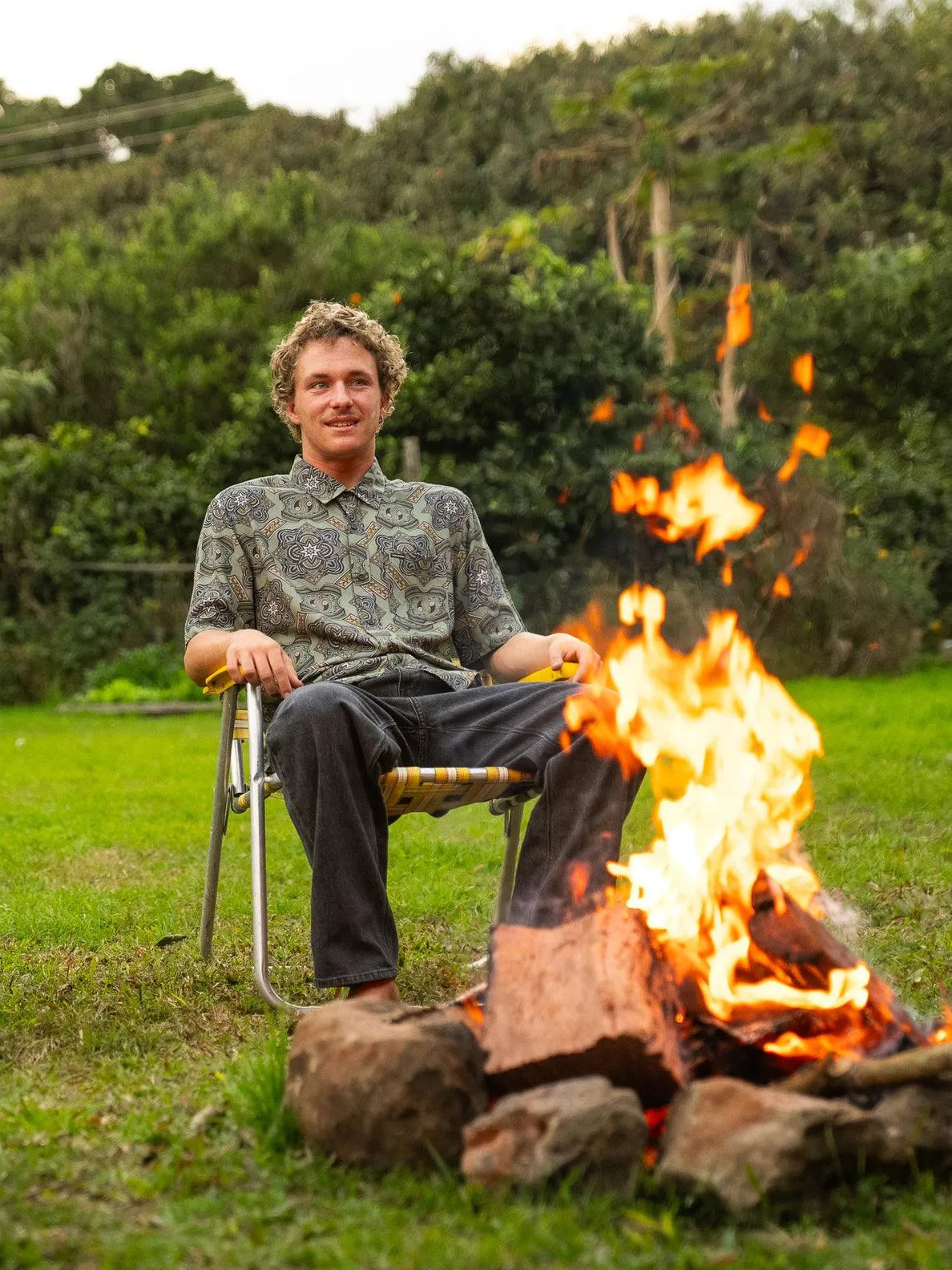 Gazer Woven Ss - Beachin Surf